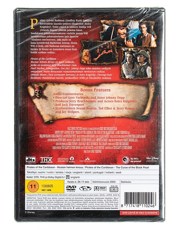 Pirates of the Caribbean: Mustan Helmen kirous - DVD - DVD-elokuvat - 10105615359 - 1