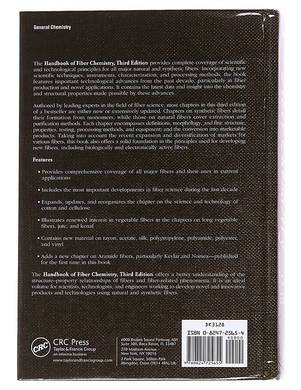 Handbook of fiber chemistry - Lewin, Menachem - Kirja lahjaksi - 10105615387 - 1