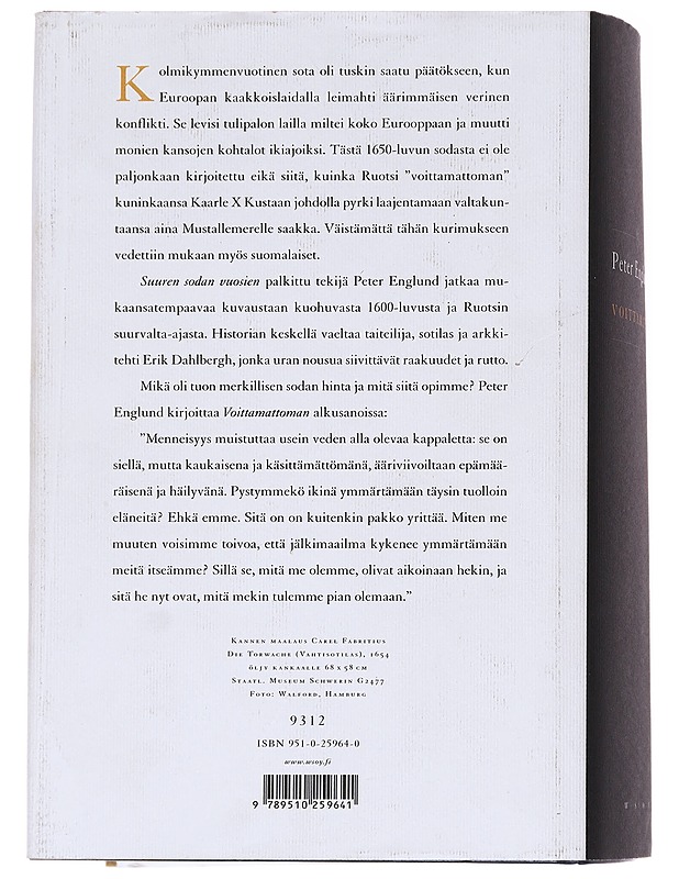 Voittamaton / erään miehen tie Ruotsin suurvalta-aikana - Englund, Peter - Romaanit ja novellit - 10105615436 - 1