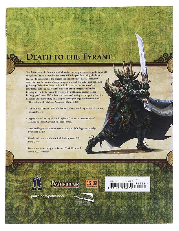 Pathfinder Adventure Path: Jade Regent Part 6 - The Empty Throne - Spicer, Neil - Sarjakuvat - 10105615449 - 1
