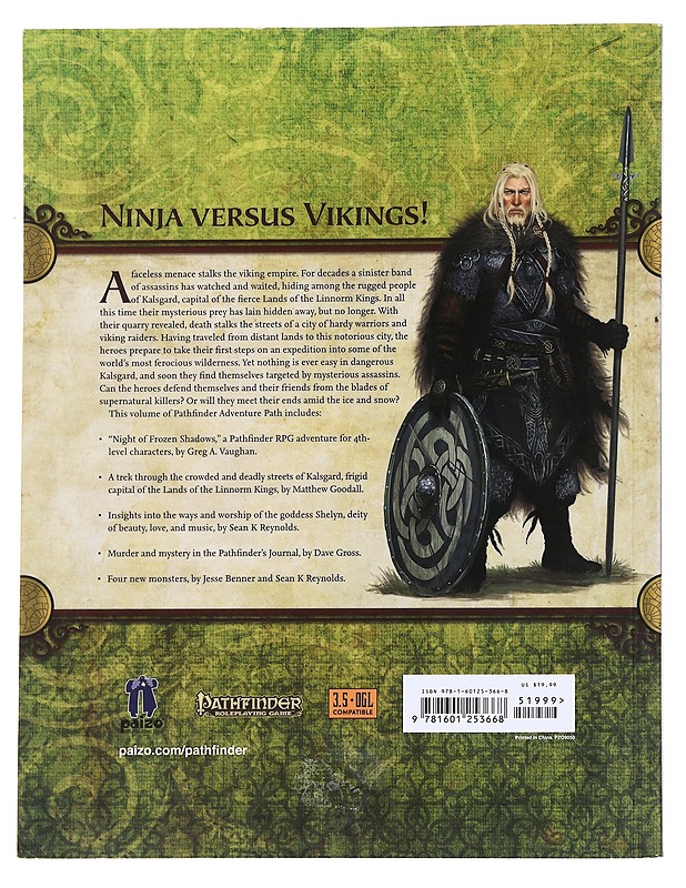 Pathfinder Adventure Path: Jade Regent Part 2 - Night of Frozen Shadows: Jade Regent: Night of Frozen Shadows - Greg A. Vaughan - Sarjakuvat - 10105615463 - 1