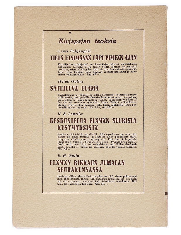Kirjalliselta taistelurintamalta - Laurila, K. S.  - Tietokirjat ja oppaat - 10105615504 - 1