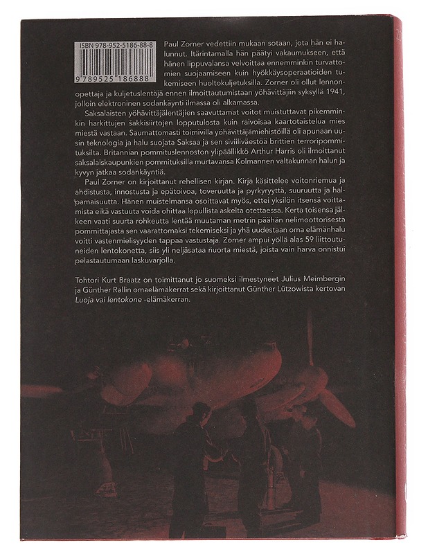 Yöt pommittajavirrassa  - Zorner, Paul - Historiakirjat - 10105615574 - 1
