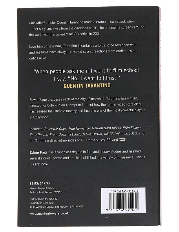 Quintessential Tarantino - Page, Edwin - Musiikki- ja elokuvakirjat - 10105615741 - 1