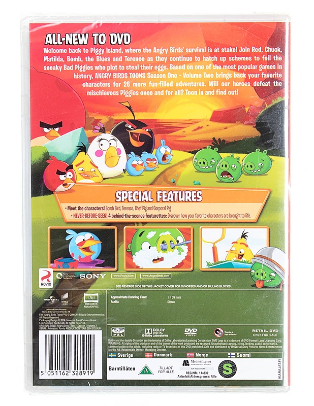 Angry Birds Toons (Season One - Volume Two) - DVD - DVD-elokuvat - 10105615756 - 1