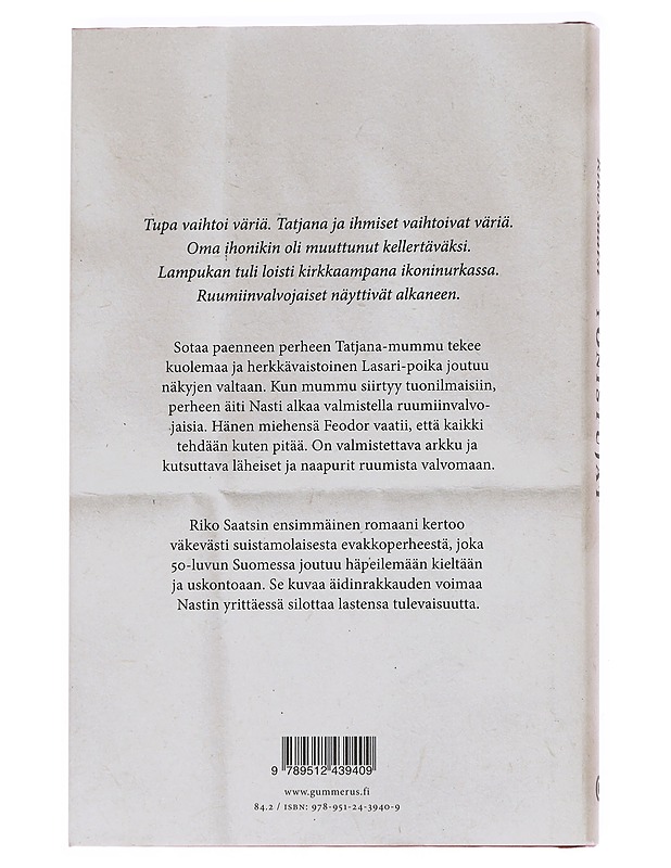 Yönistujat - Riko Saatsi - Romaanit ja novellit - 10105615784 - 1