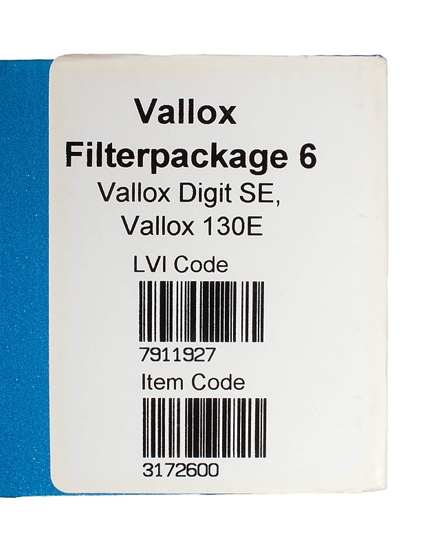 VALLOX Suodatinpakkaus nro 6, LVI 7911927 / ITEM 3172600 - Rakennustarvikkeet - 10105615820 - 1