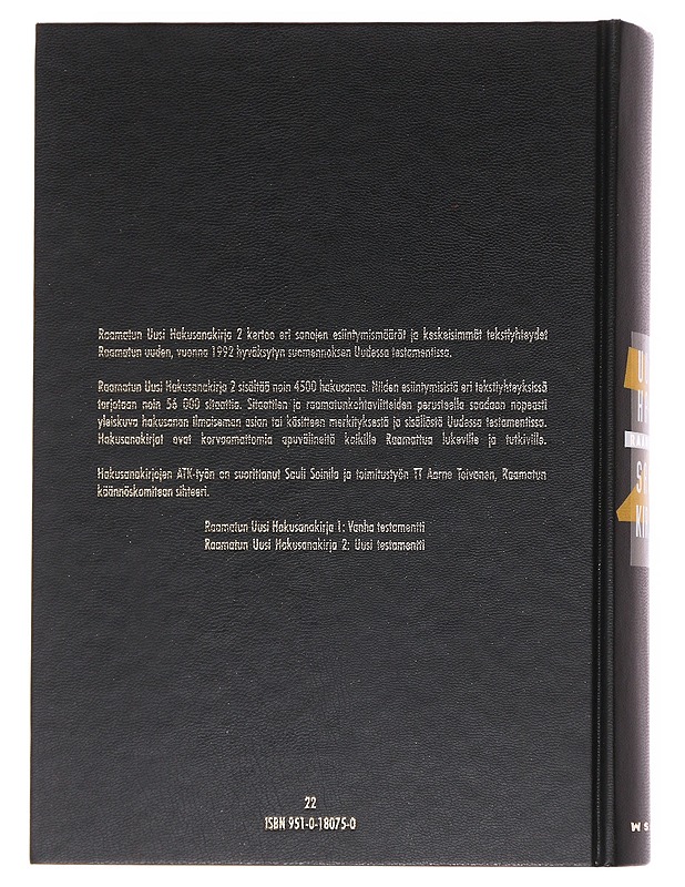 Raamatun uusi hakusanakirja / 2. osa Uusi testamentti - Toivanen, Aarne - Tietokirjat ja oppaat - 10105616075 - 1