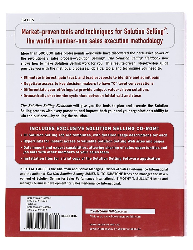 The solution selling fieldbook : [practical tools, application exercises, templates, and scripts for effective sales execution] - Eades, Keith M. - Tietokirjat ja oppaat - 10105616084 - 1