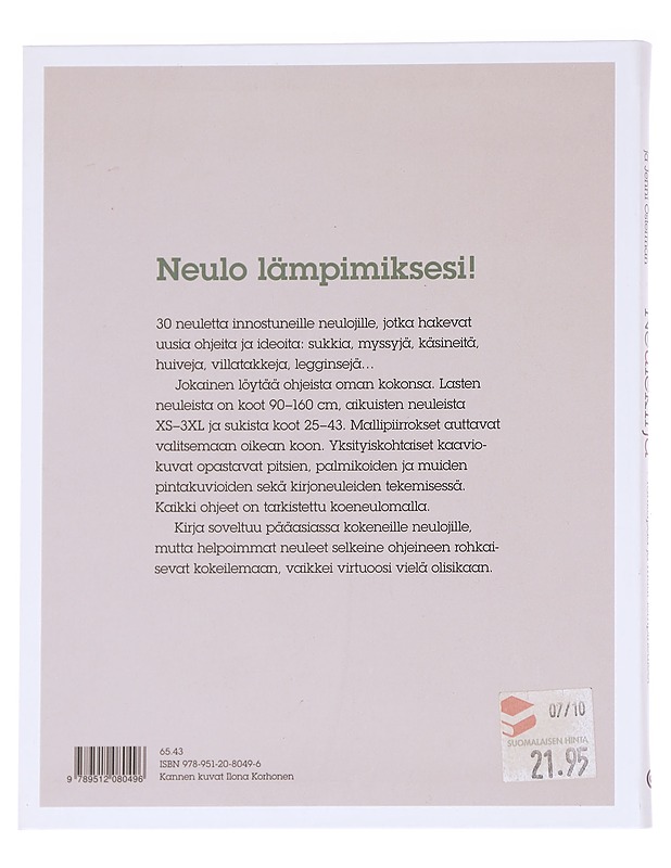 Neulekirja : Tähkäpää ja muut lempineuleet - Korhonen, Ilona - Tietokirjat ja oppaat - 10105616159 - 1