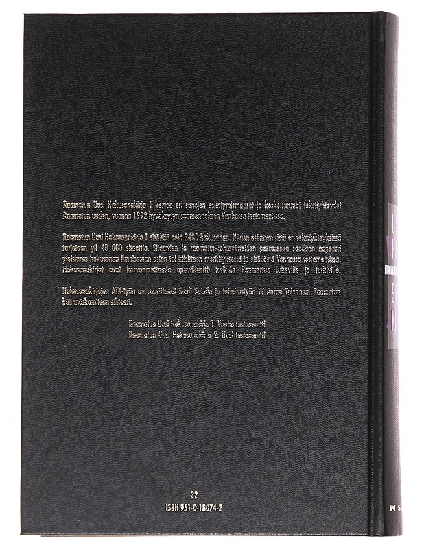 Raamatun uusi hakusanakirja / 1. osa Vanha testamentti - Toivanen, Aarne - Tietokirjat ja oppaat - 10105616243 - 1