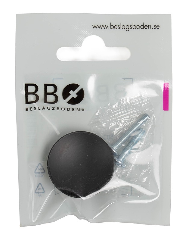BESLAGSBODEN BB 464 nuppi, matta musta, 34 mm - Rakennustarvikkeet - 10105616258 - 0