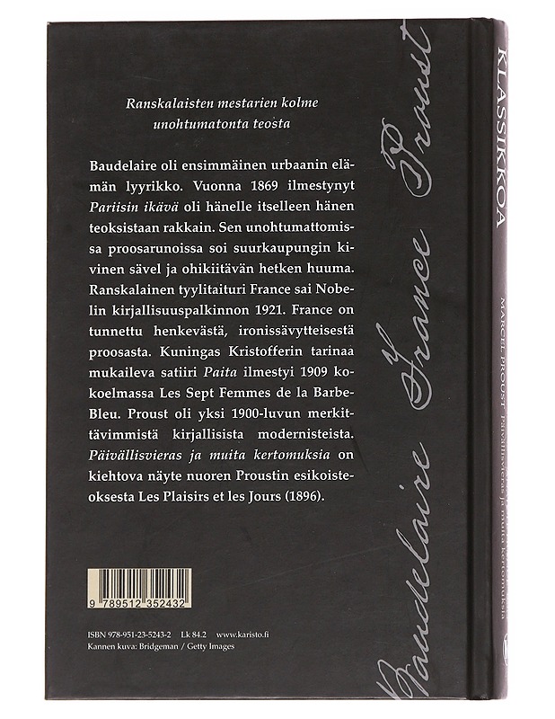 Kolme ranskalaista klassikkoa - Kirstinä, Väinö - Romaanit ja novellit - 10105616283 - 1