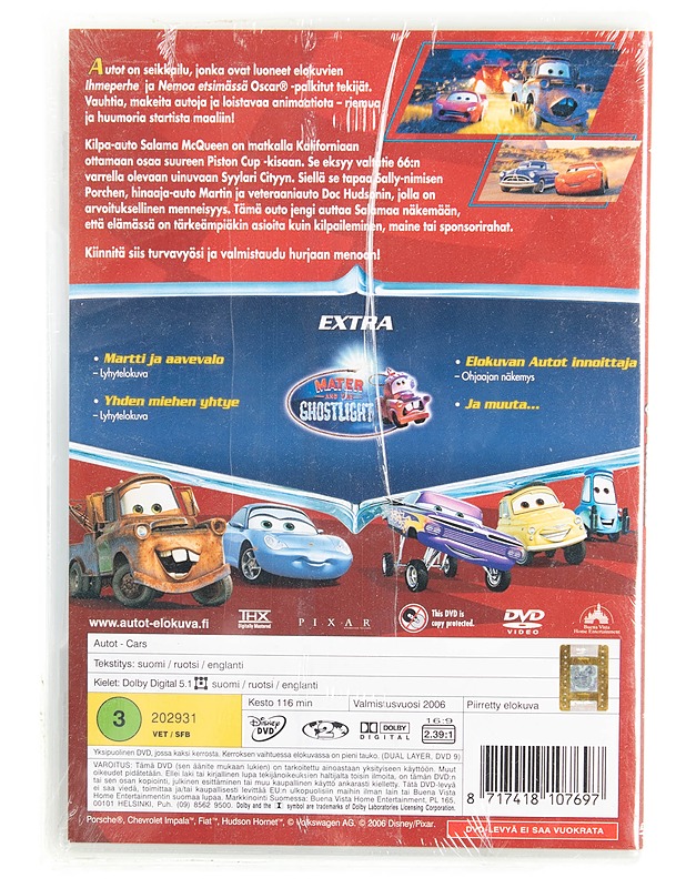 Disney/Pixar : Autot - DVD - DVD-elokuvat - 10105616328 - 1
