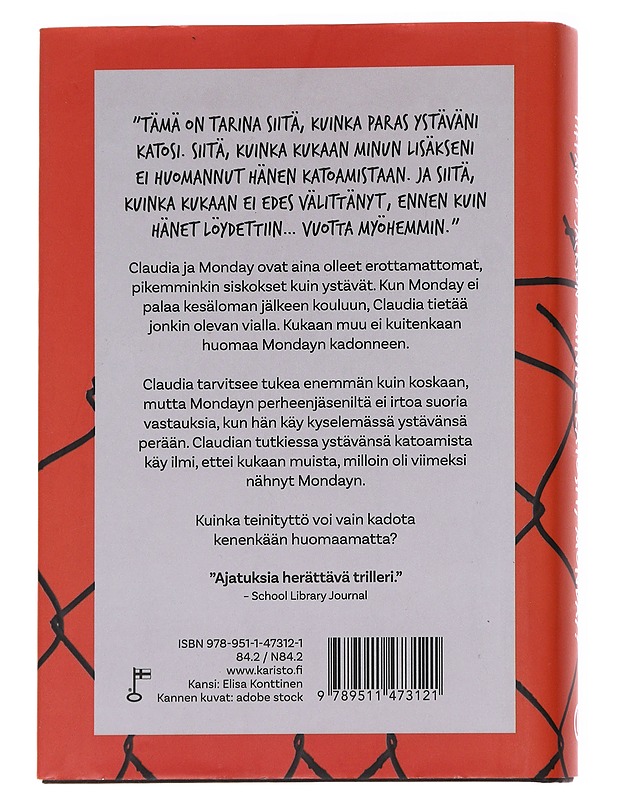 Minne katosit, Monday? - Jackson, Tiffany D. - Romaanit ja novellit - 10105616385 - 1