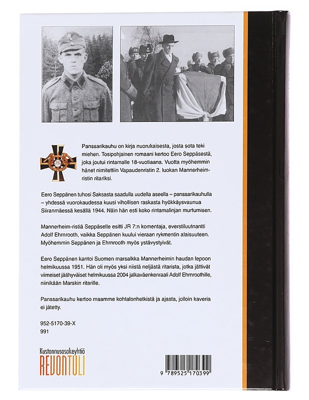 Panssarikauhu : Mannerheim-ristin ritari Eero Seppäsen tarina - Seppo Porvali - Elämäkerrat ja muistelmat - 10105616391 - 1