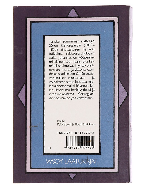 VIETTELIJÄN PÄIVÄKIRJA - KIERKEGAARD, SÖREN - Romaanit ja novellit - 10105616407 - 1