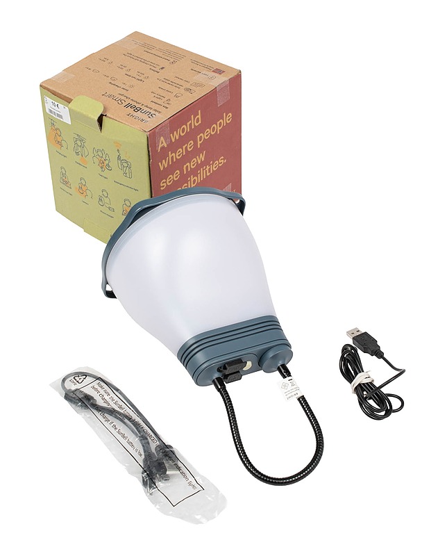 uvassa näkyy BR!GHT Sunbell Smart -aurinkokennovalaisin ja älypuhelimen laturi - Muu elektroniikka - 10105616413 - 0