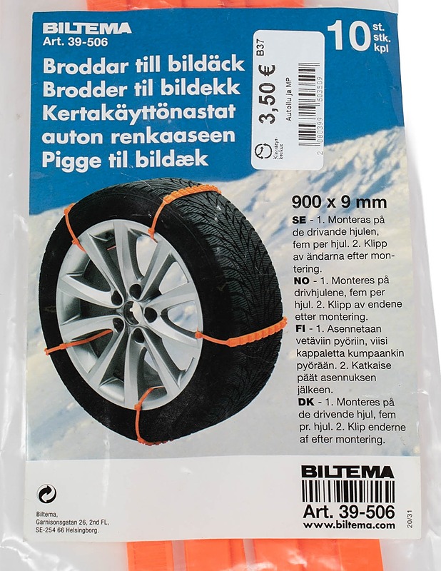BILTEMA 39-506 Kertakäyttönastat auton renkaaseen - Muut urheiluvälineet ja vapaa-aika - 10105616457 - 0