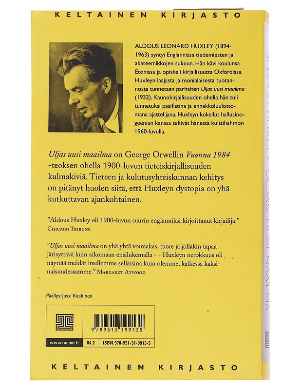 Uljas uusi maailma - Aldous Huxley - Kaunokirjallisuus - 10105616441 - 1
