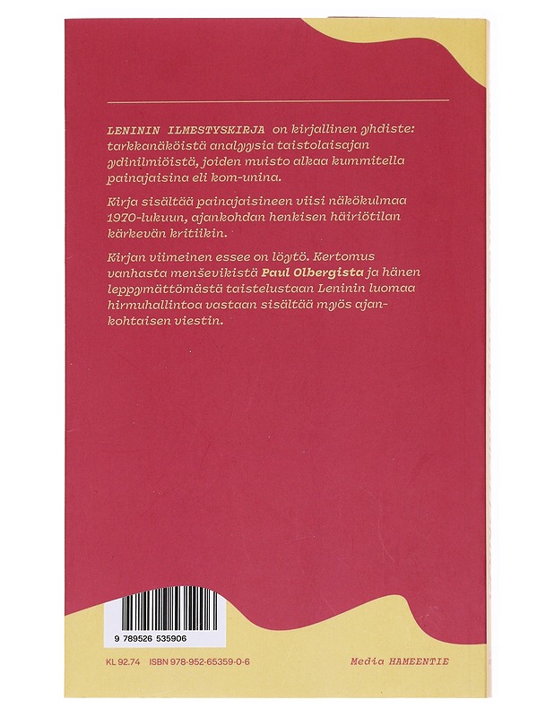 Leninin ilmestyskirja / kirjoituksia painajaisista, historiasta, kulttuurista ja politiikasta - Riikka Tanner - Harrastekirjat - 10105616448 - 1