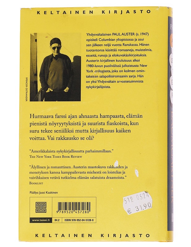 Baumgartner - Auster, Paul - Romaanit ja novellit - 10105616466 - 1