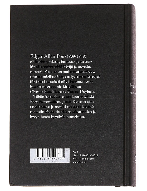 Kootut kertomukset - Poe, Edgar Allan - Romaanit ja novellit - 10105616499 - 1