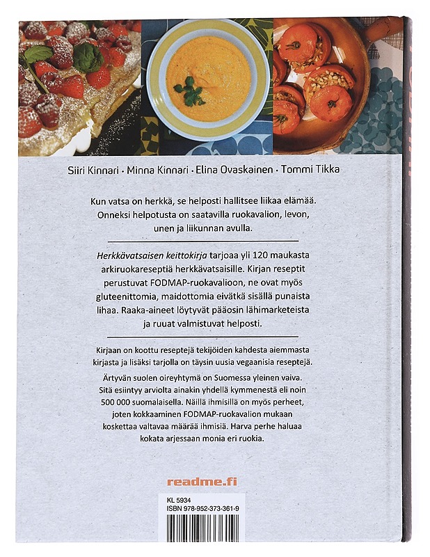 FODMAP : herkkävatsaisen keittokirja - Kinnari, Siiri - Kirja lahjaksi - 10105616512 - 1