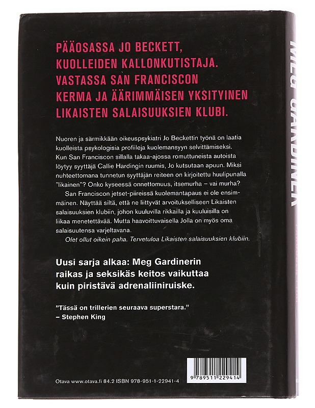 Pahuuden piiri - Gardiner, Meg - Romaanit ja novellit - 10105616524 - 1