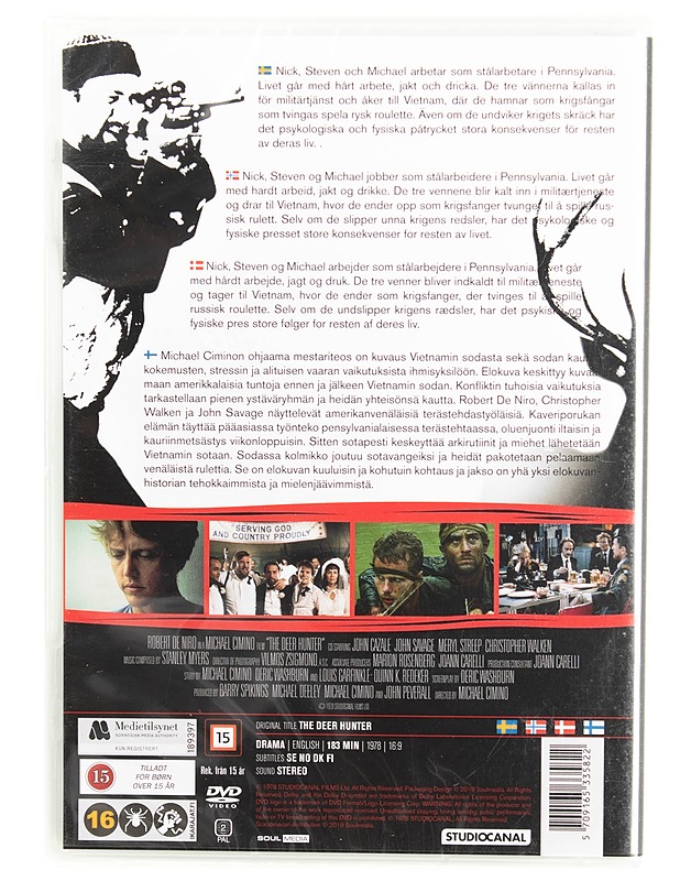 The Deer Hunter (Kauriinmetsästäjä) - DVD - DVD-elokuvat - 10105616578 - 1