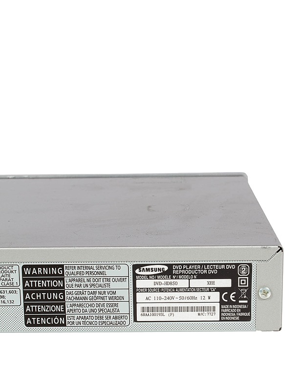 SAMSUNG DVD-HD850 DVD-soitin - Audio - 10105616622 - 3