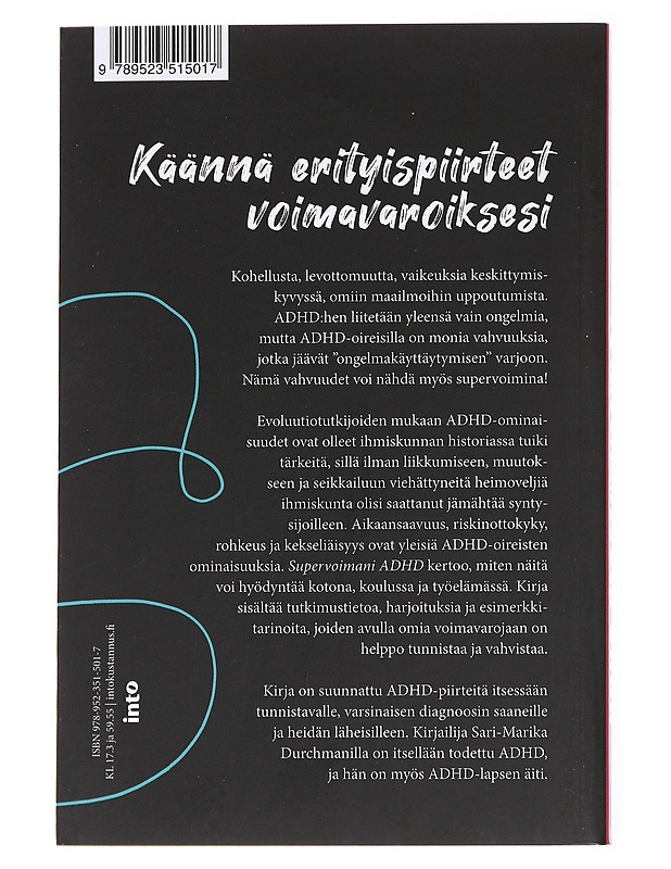 Supervoimani ADHD - Sari-Marika Durchman - Tietokirjat ja oppaat - 10105616797 - 1