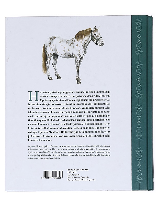 Tarujen hevoset aavehevosesta yksisarvisiin - Marjut Hjelt - Harrastekirjat - 10105616892 - 1