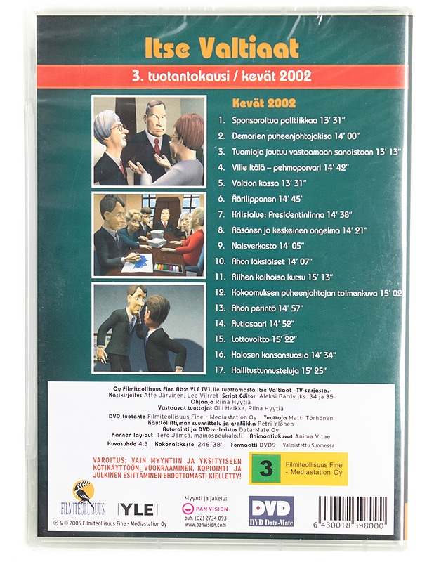 Itse valtiaat : arkistojen aarteita ; Syksy 2002 tuotantokauden 17 jaksoa - DVD - DVD-elokuvat - 10105617085 - 1