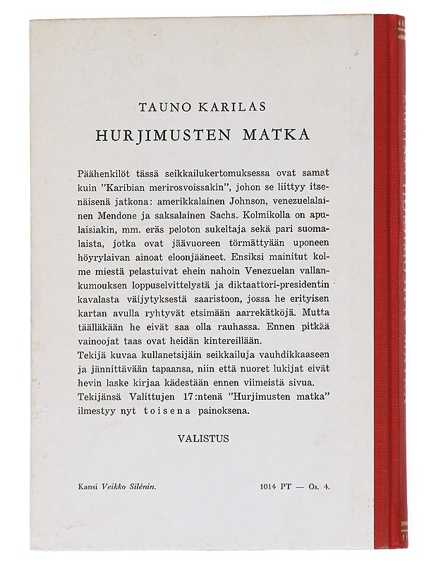 Hurjimusten matka - Karilas, Tauno - Nuorten kirjat - 10105617167 - 1