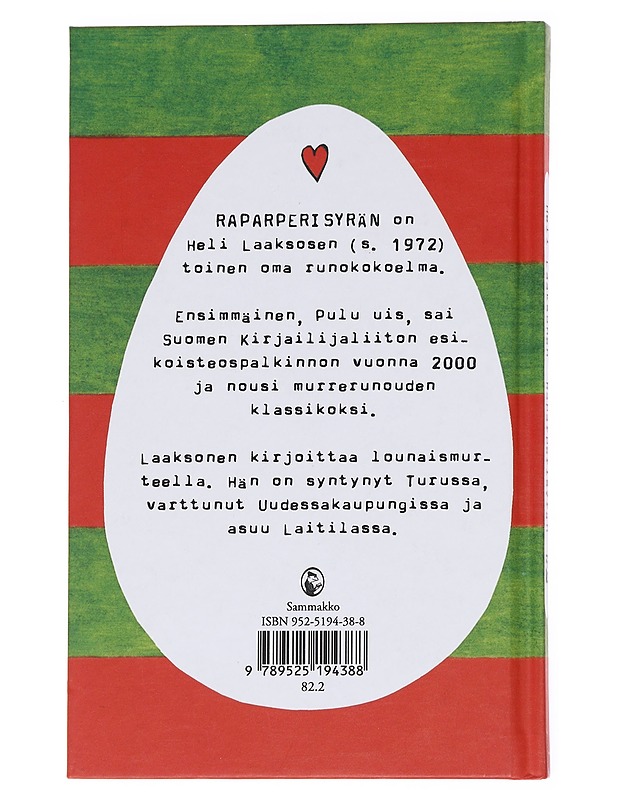 Raparperisyrän : runoja - Heli Laaksonen - Runot ja näytelmät - 10105617191 - 1
