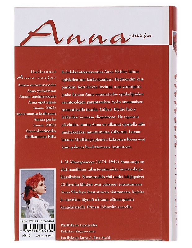 Annan unelmavuodet - Montgomery, L. M. 1874-1942 - Romaanit ja novellit - 10105617223 - 1
