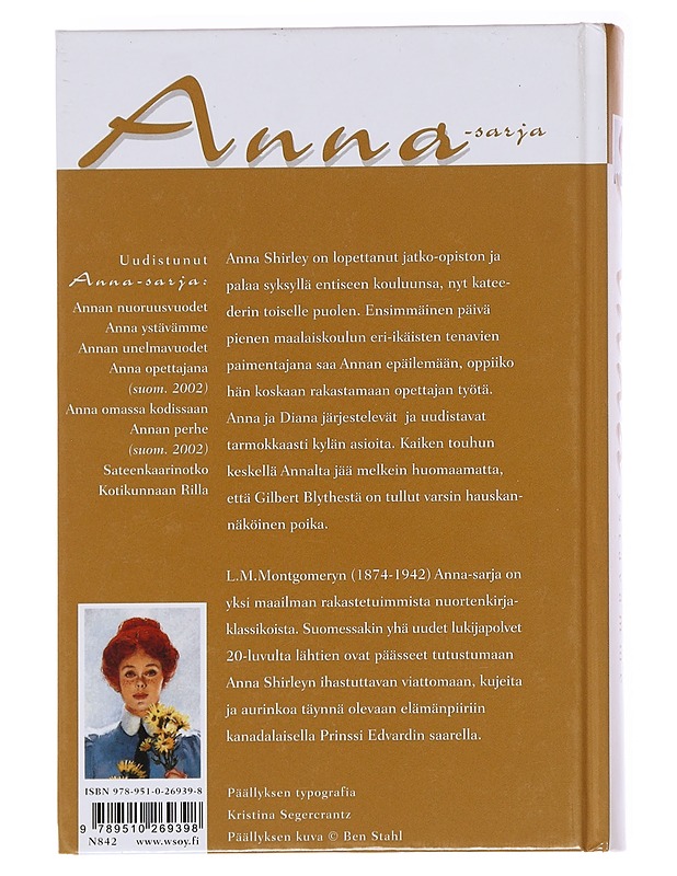 Anna ystävämme - Montgomery, L. M. 1874-1942 - Lastenkirjat - 10105617231 - 1