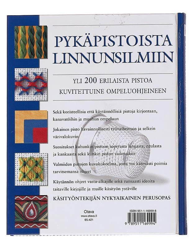 Pykäpistoista linnunsilmiin : yli 200 pistoa kirjontaan ja käsitöihin - Lucinda Ganderton - Tietokirjat ja oppaat - 10105617240 - 1