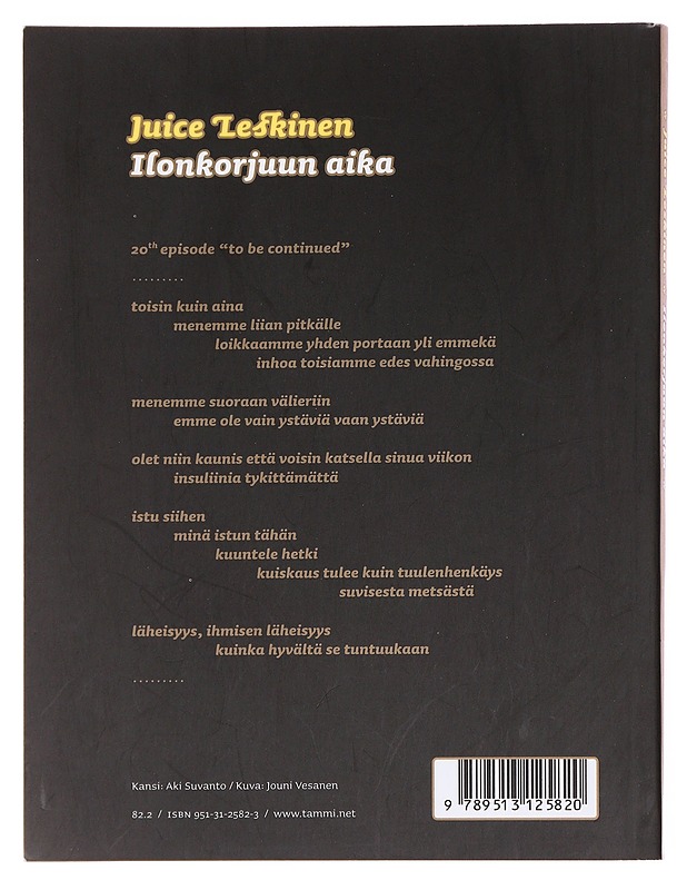 Ilonkorjuun aika - Juice Leskinen - Runot ja näytelmät - 10105617247 - 1