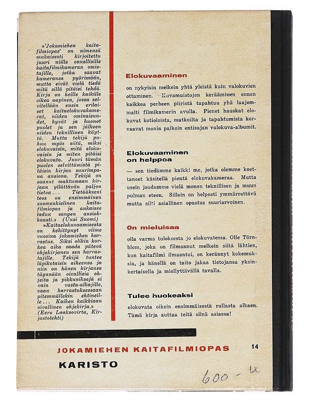 Jokamiehen kaitafilmiopas - Olle Törnblom - Tietokirjat ja oppaat - 10105617276 - 1