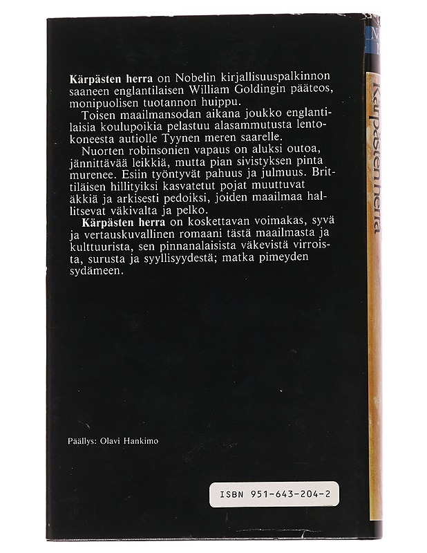 Kärpästen herra - Golding, William - Romaanit ja novellit - 10105617289 - 1
