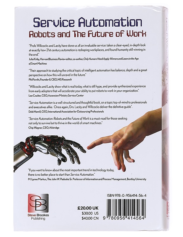Service automation : robots and the future of work - Willcocks, Leslie - Romaanit ja novellit - 10105617291 - 1