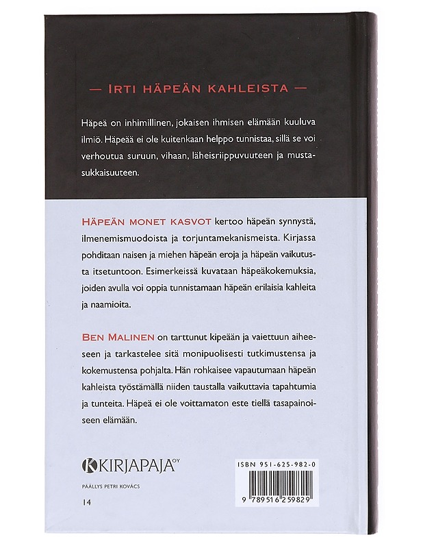 Häpeän monet kasvot - Ben Malinen - Tietokirjat ja oppaat - 10105617536 - 1
