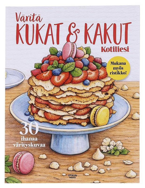 Väritä kukat&kakut - Kotiliesi - Harrastekirjat - 10105617560 - 0
