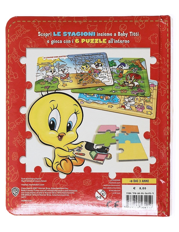 Le ore. I puzzle di Baby Titti - palapelikirja - Lastenkirjat - 10105617594 - 1