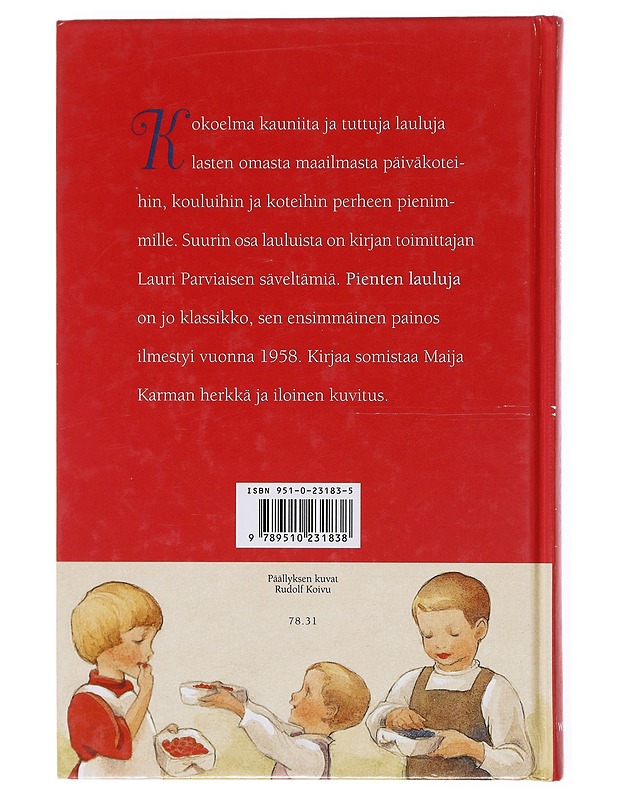 Pienten lauluja - Parviainen, Lauri - Musiikki- ja elokuvakirjat - 10105617619 - 1