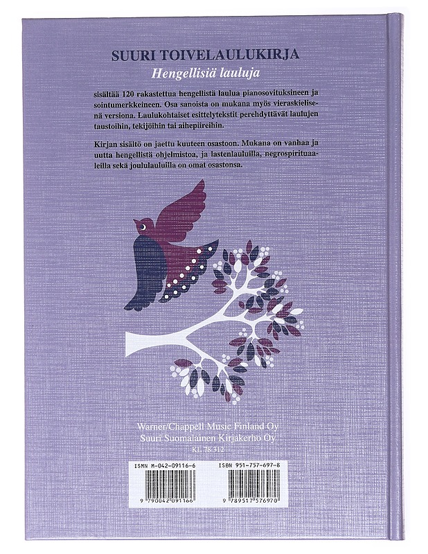 Suuri toivelaulukirja. Hengellisiä lauluja - Kari, Virpi - Musiikki- ja elokuvakirjat - 10105617627 - 1