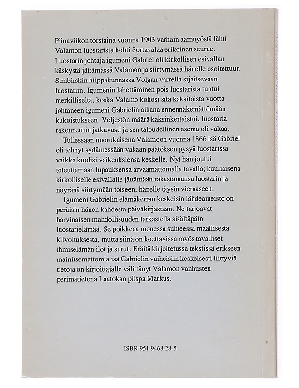 Valamon igum[e]eni Gabriel - arkkimandriitta Panteleimon - Historiakirjat - 10105617679 - 1