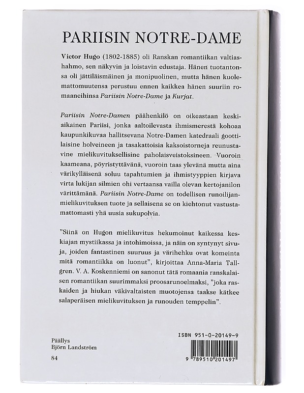 Parisin Notre-Dame - Hugo, Victor - Kirja lahjaksi - 10105617683 - 1